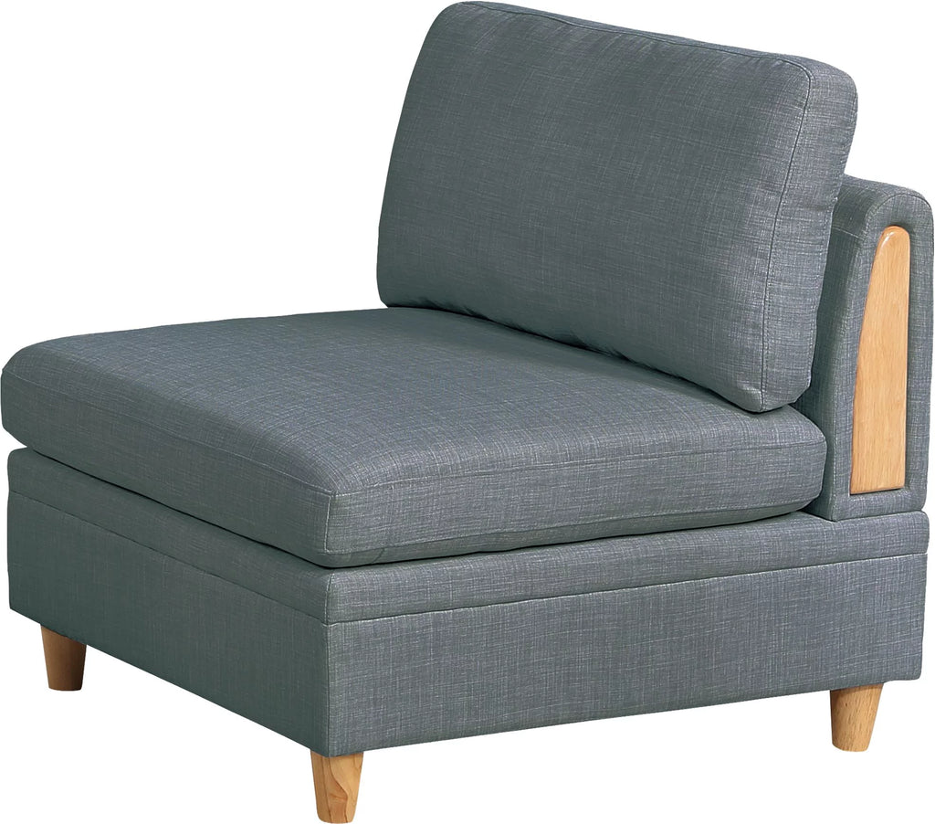 8pc Sectional Set Armless Chair Ottoman Wedge Couch B41353