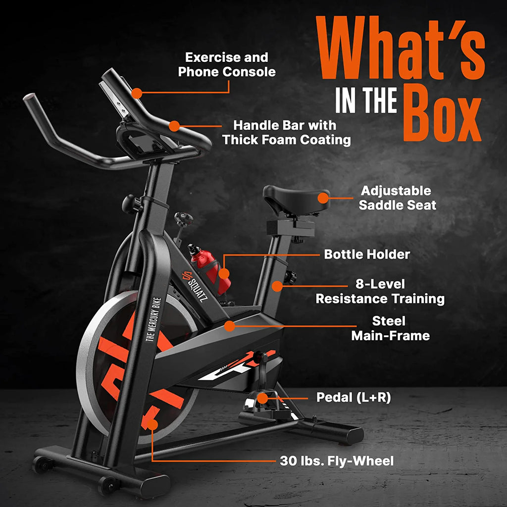 Stationary Magnetic Spin Bike with Training Console E338