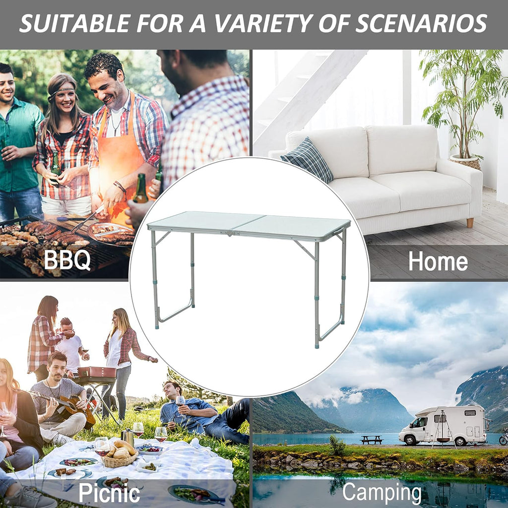 47 Aluminum Lightweight Portable Camping Table with Carry Handle T5662