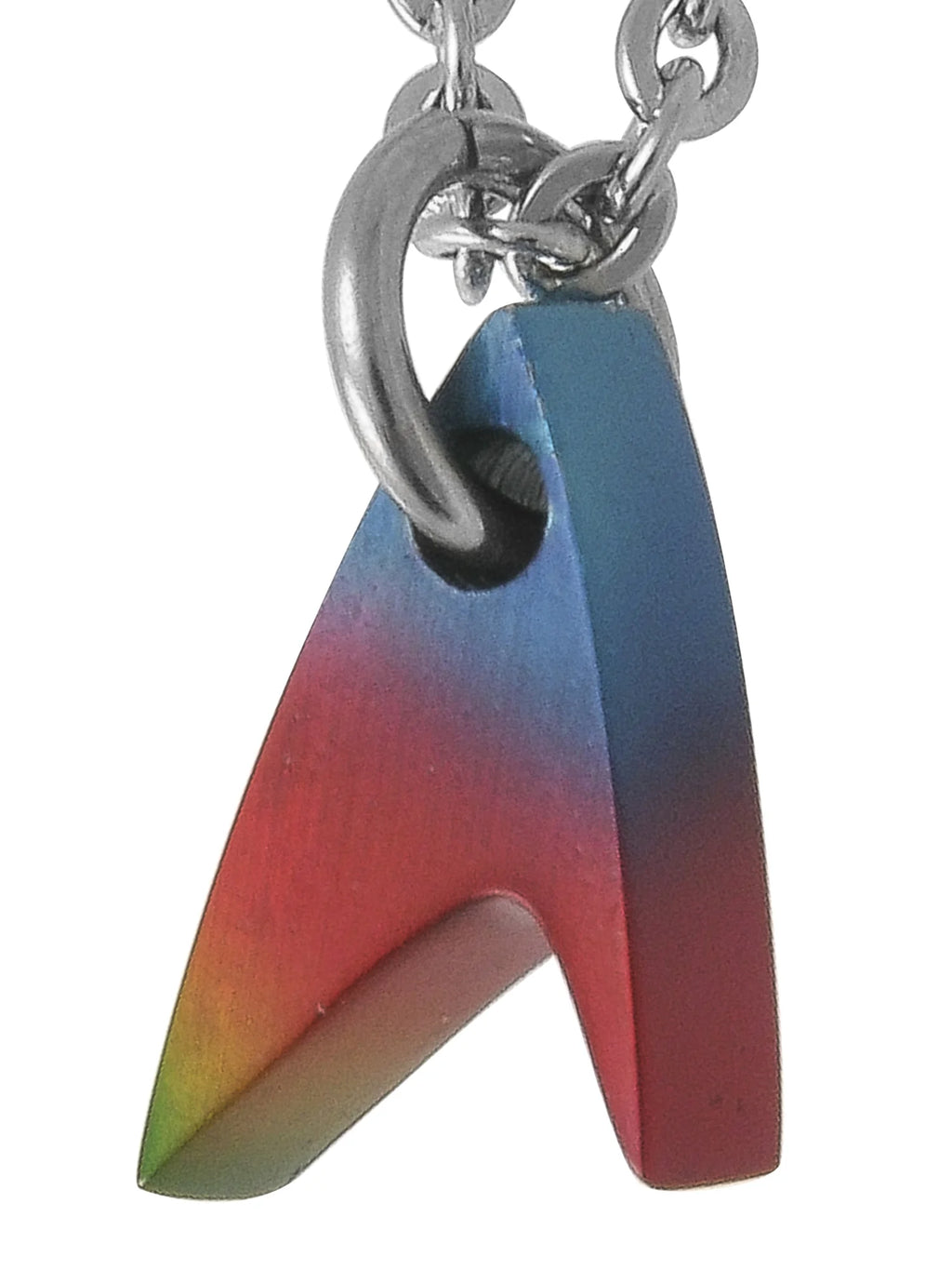 Titanium Rainbow Pendant Necklace D975