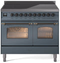 Blue Grey Induction Range with Electric Oven N1076