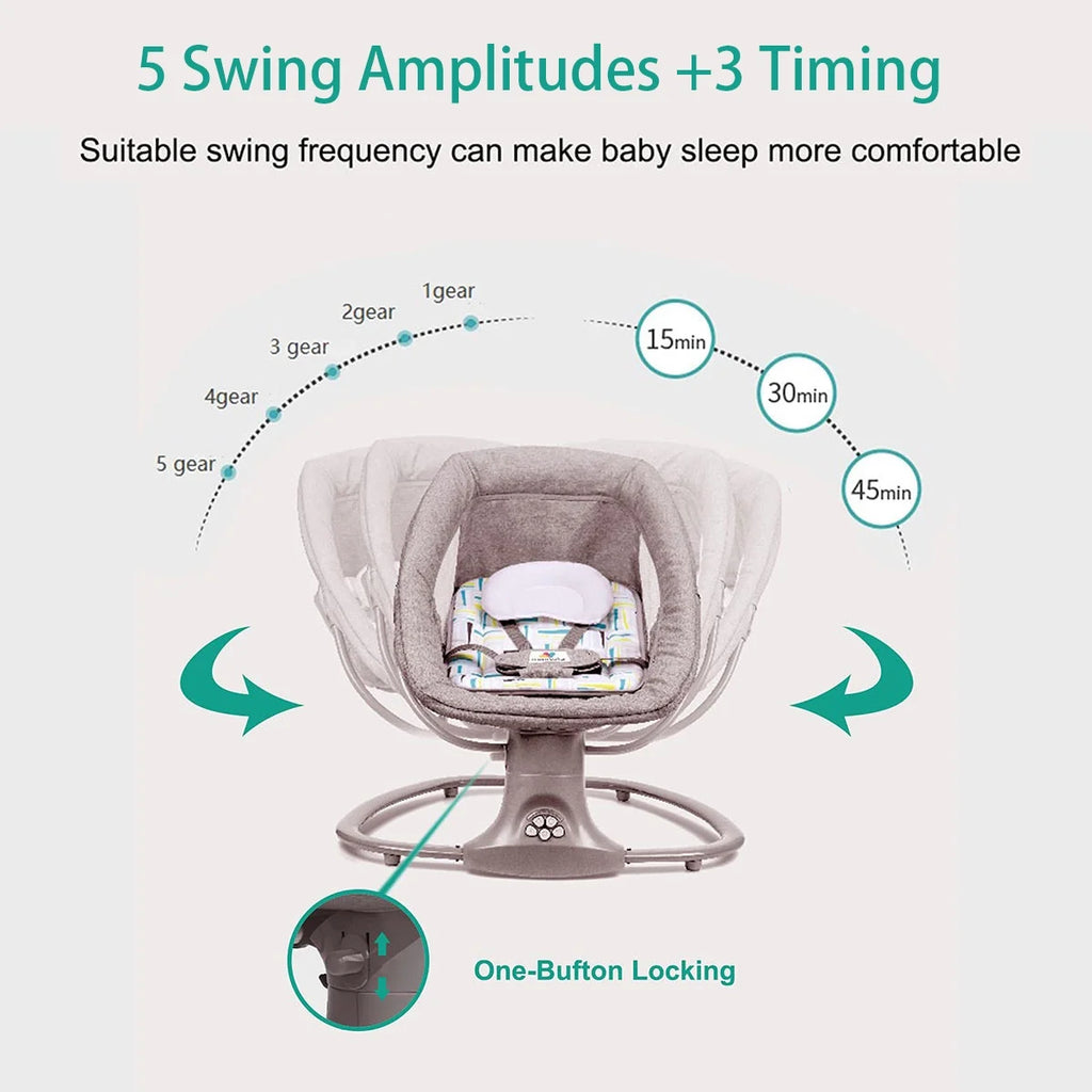 Electric Portable 2 in 1 Baby Swing Bouncer Seat L618