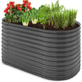 63in Oval Metal Raised Garden Bed E364