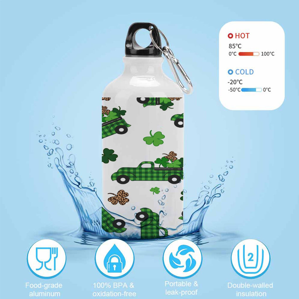 Green Truck 400ml Sport Aluminum Water Bottle with Twist Cap O8956