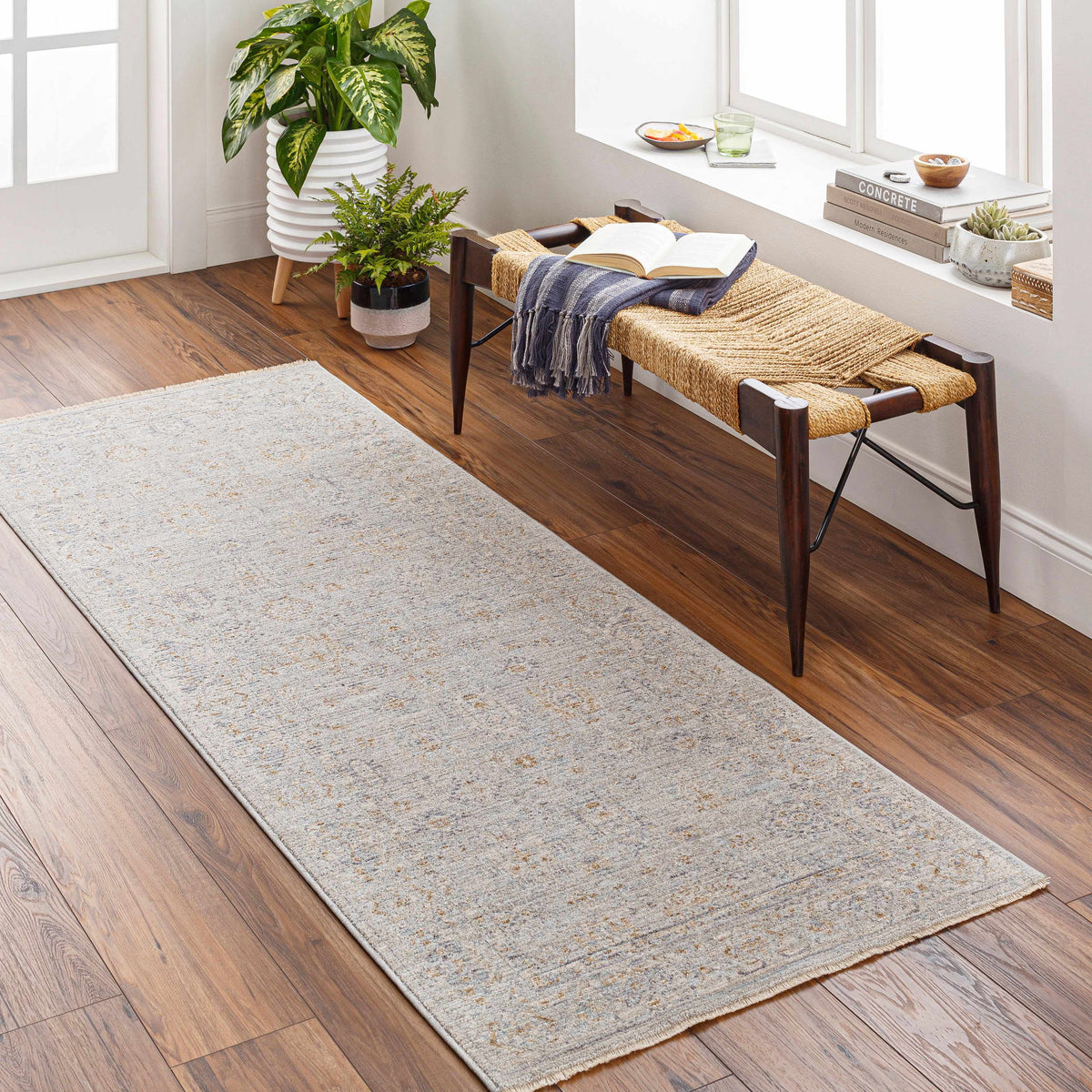 Gray Green 10' x 14' Area Rug A3506