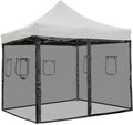 10 ft Canopy Tent Mesh Side Wall with Window (Pack of 4) M2172