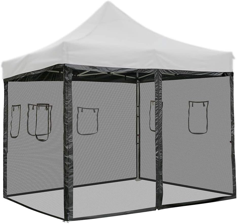 10 ft Canopy Tent Mesh Side Wall with Window (Pack of 4) M2172