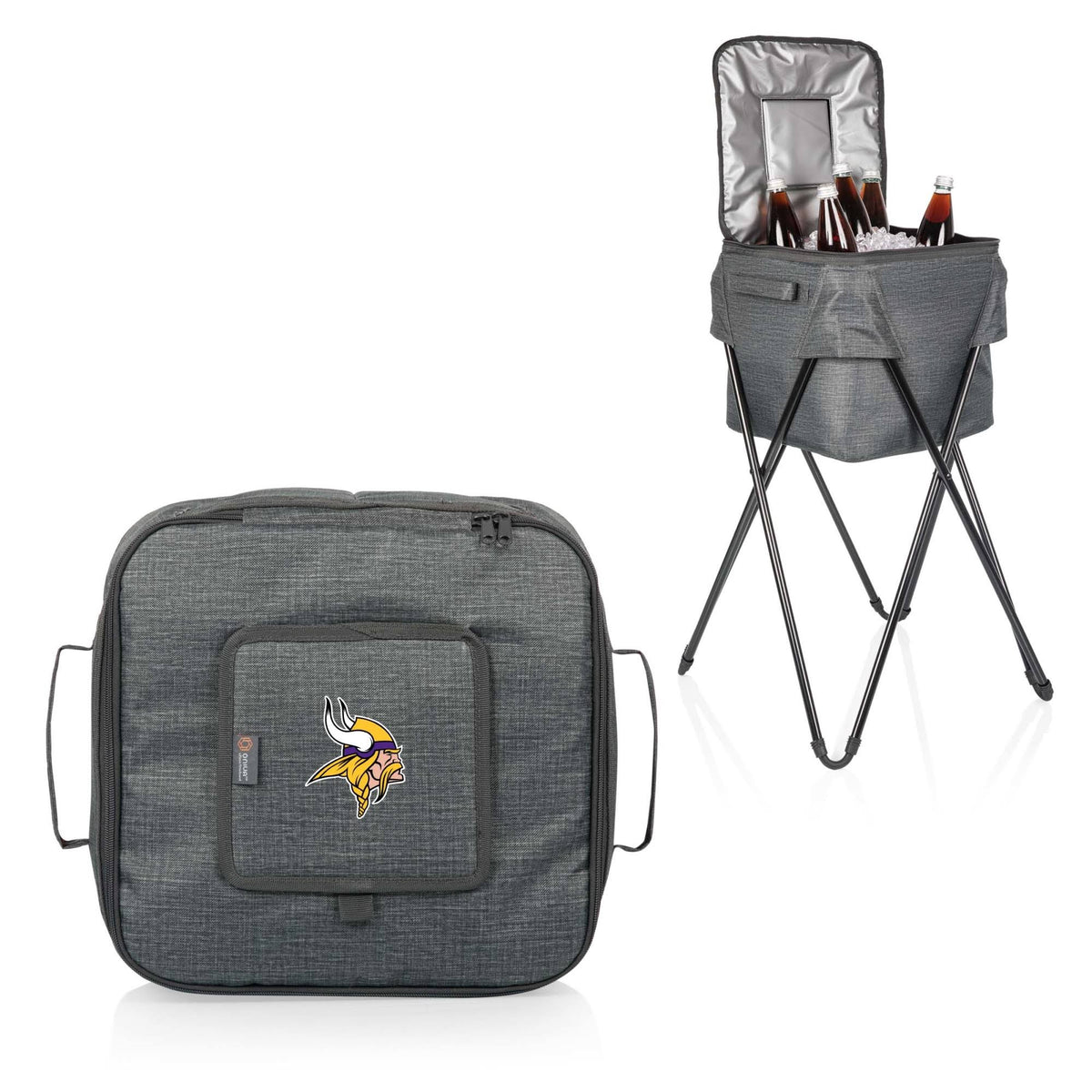 Gray Camping Cooler with Stand B219