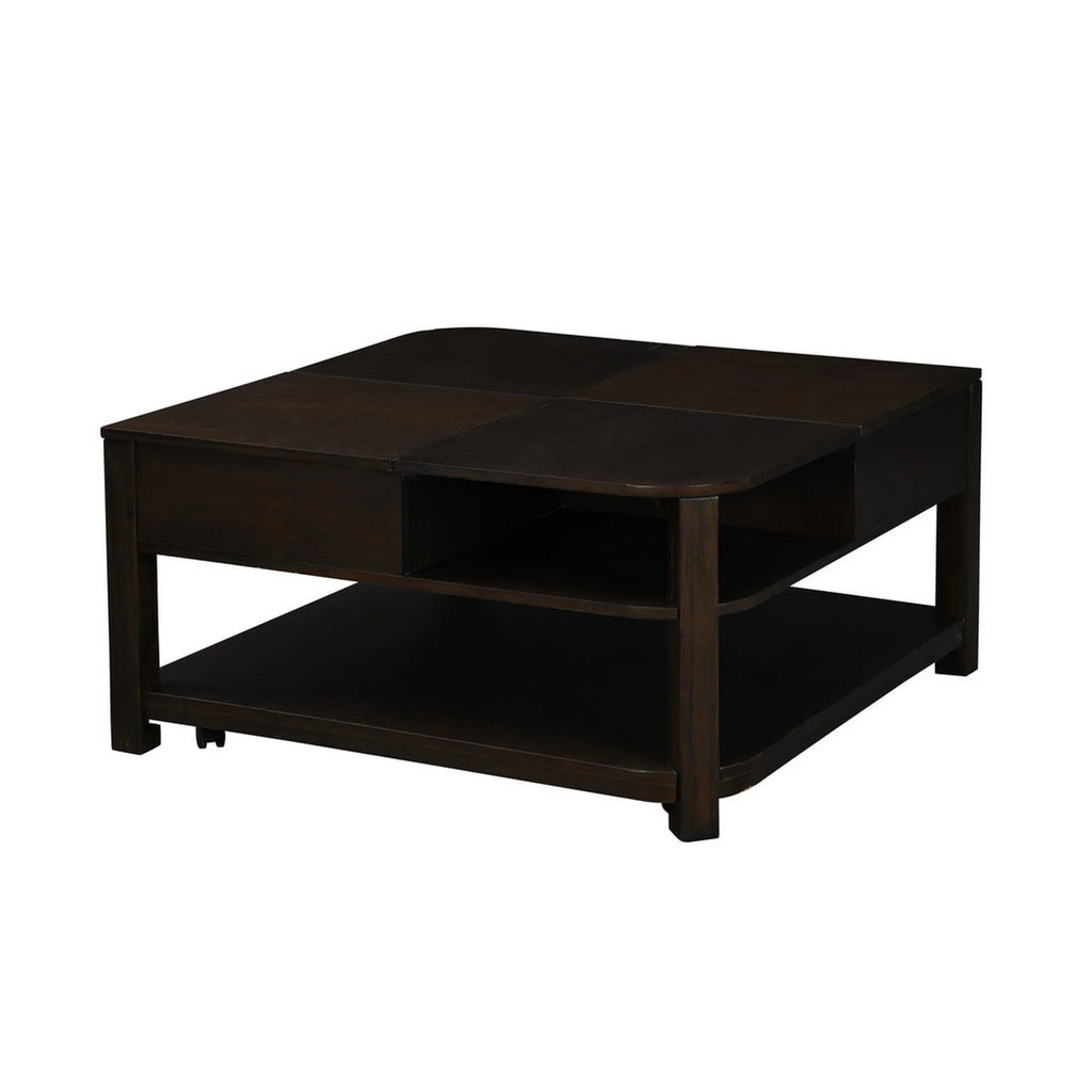 Dark Brown Lift Top Coffee Table & End Table Set J242061