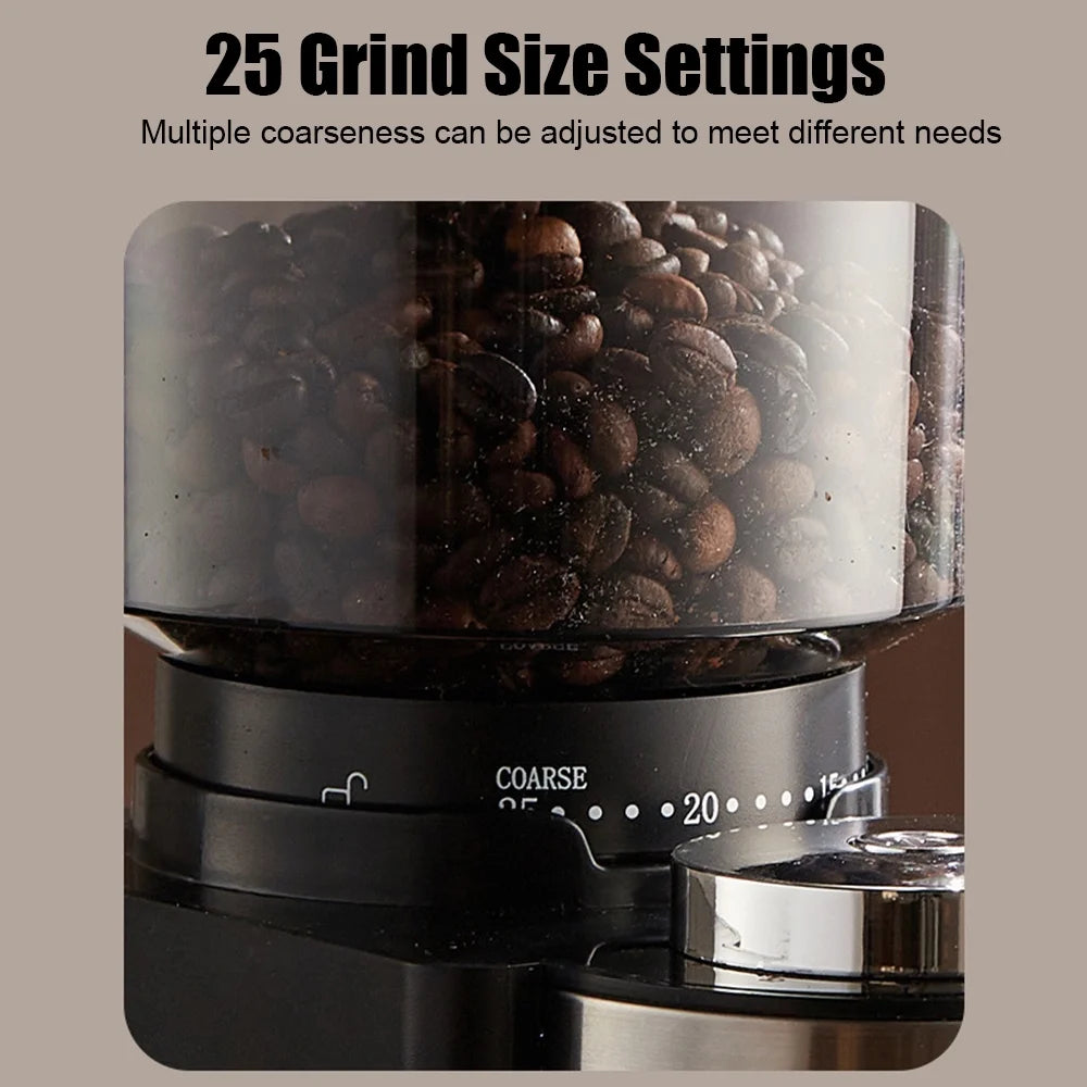 Electric Burr Coffee Grinder 25 Grind Setting Black A548
