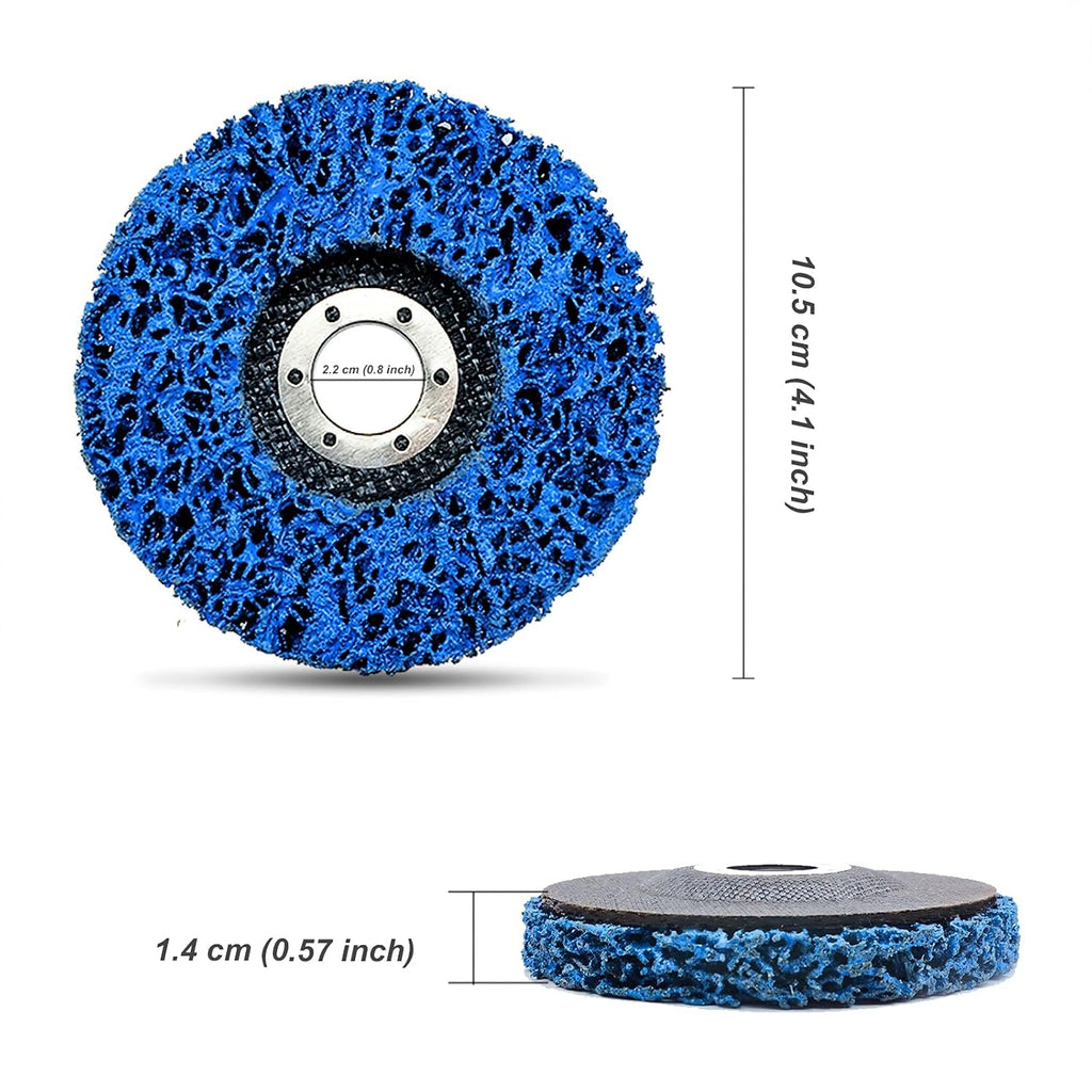 12 Pack Blue Stripping Wheel 4-1/2 x 7/8 inch J36562