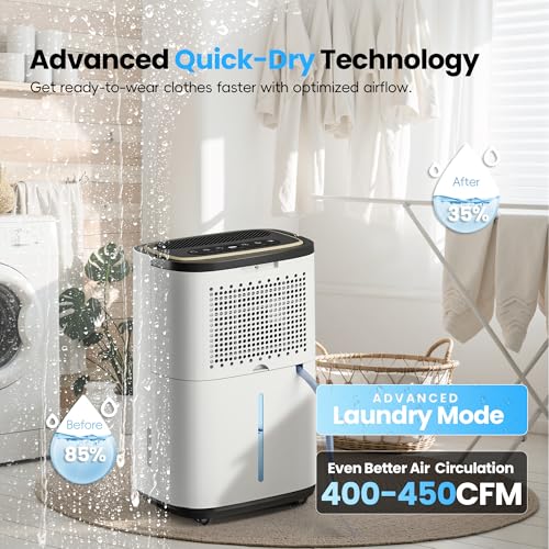 5000 Sq.Ft 50PT Dehumidifier with Hose H852033