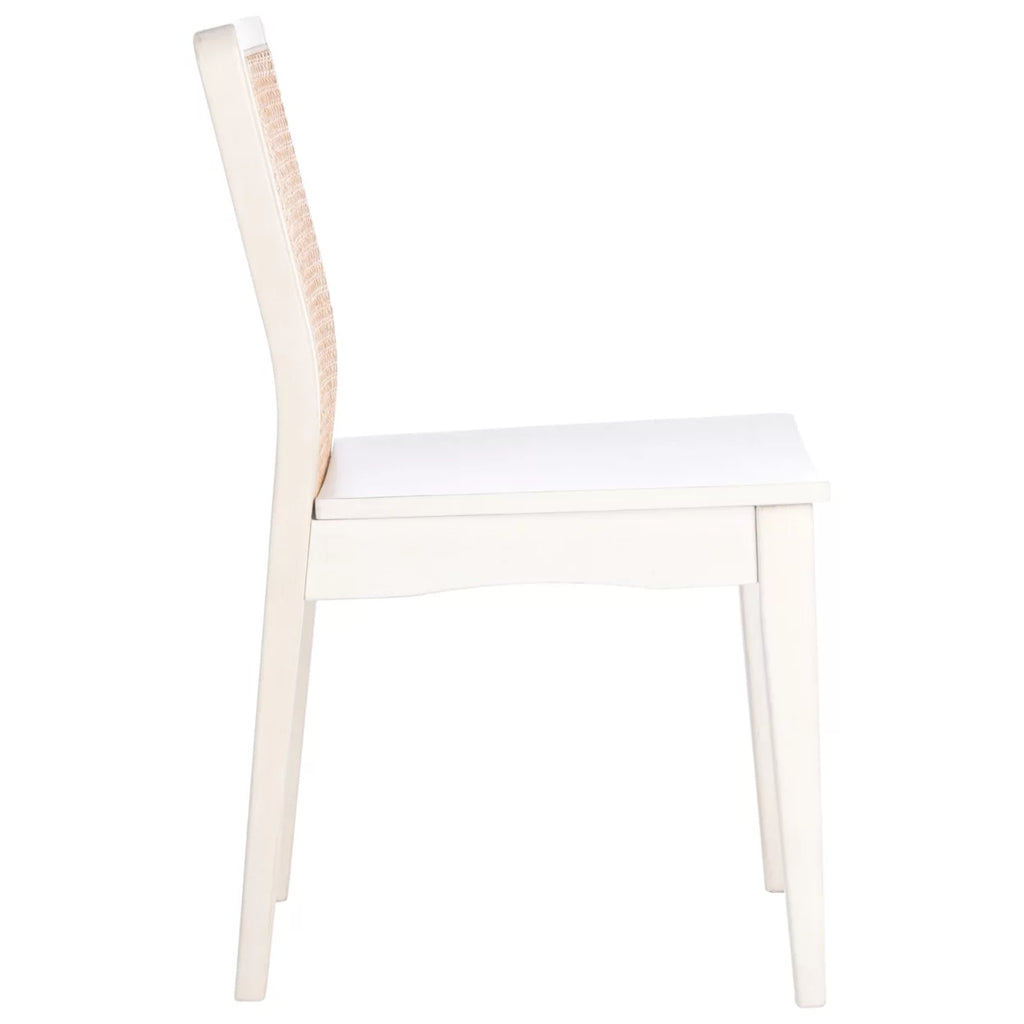 White Natural Rattan Dining Chair Set of 2 E994336