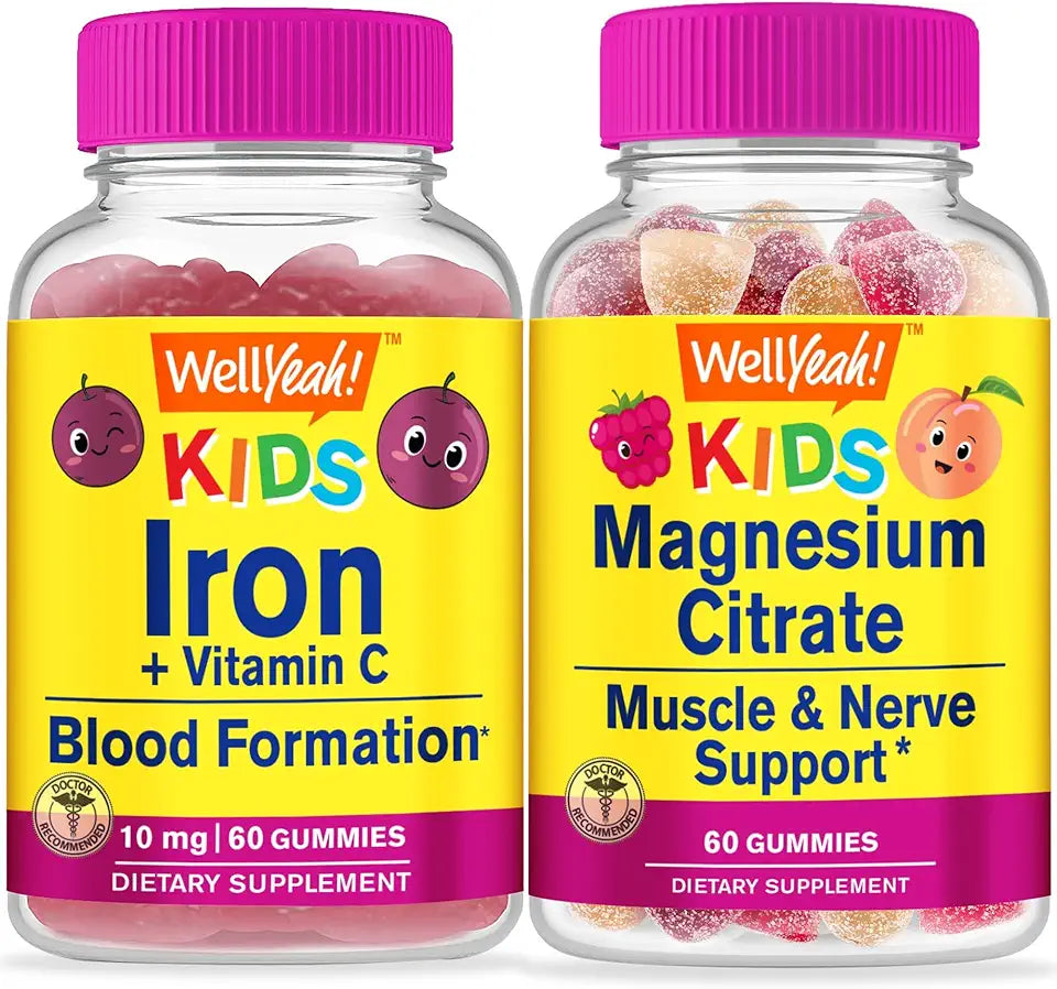 Kids Vitamin C Magnesium Citrate Gummies Bundle V230