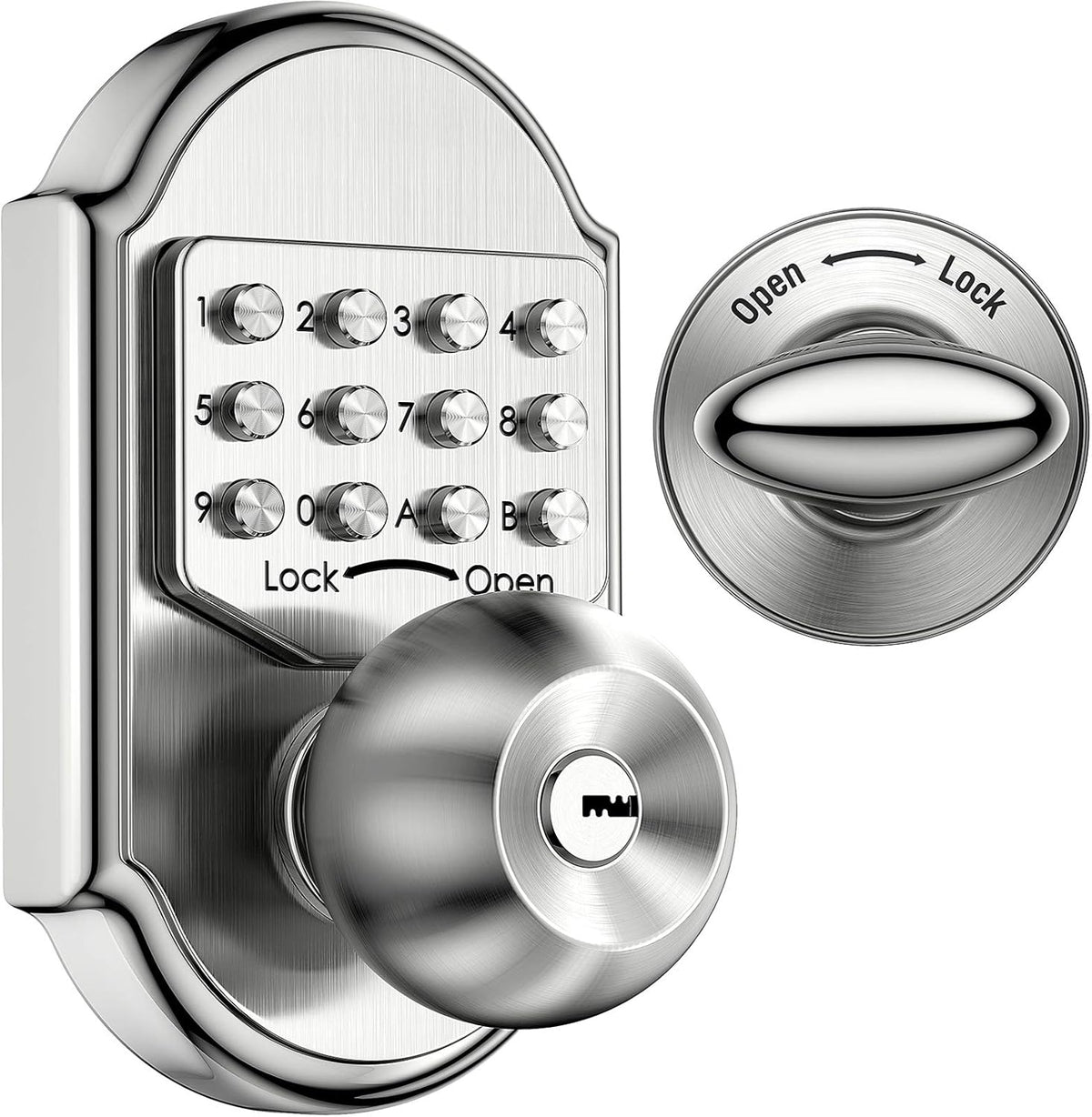 Keyless Deadbolt Lock Stainless Steel 304 Pack of 2 K784793