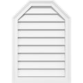38x22W x 28x22H Octagonal Top Surface Mount PVC Gable Vent L8870