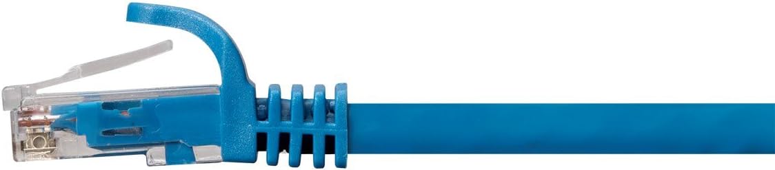 Cat6 Ethernet Patch Cable - 50 feet - Blue - Snagless RJ45 550Mhz UTP Plenum Pure Bare Copper Wire 23AWG Y5646