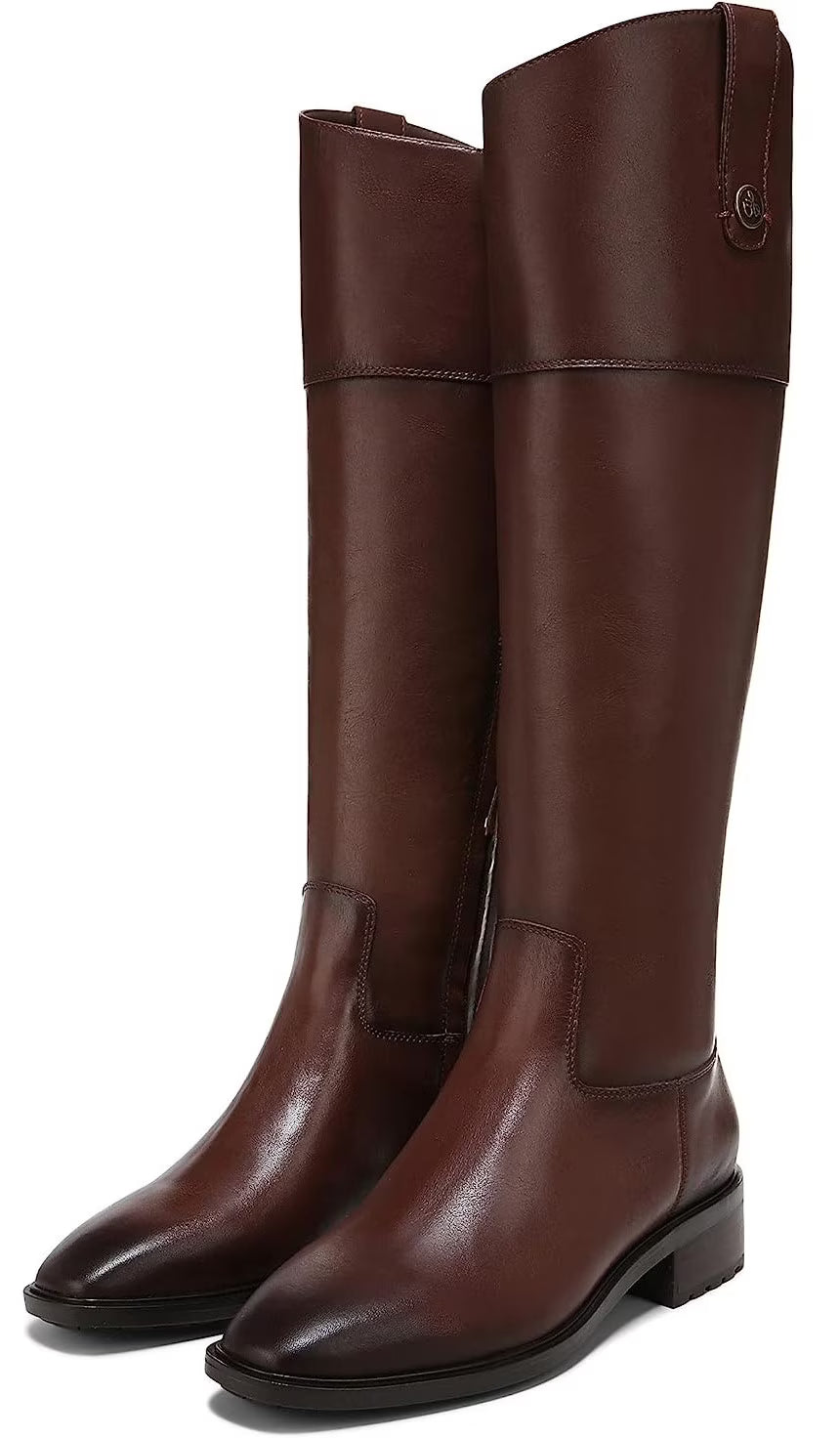 Brown Leather Knee High Riding Boots O624341