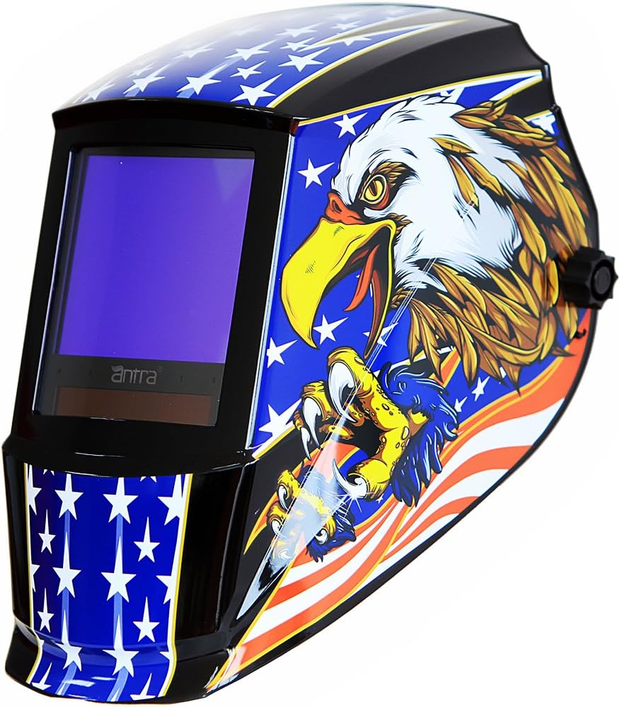 Auto Darkening Welding Helmet, Wide Shade Range 4/5-13, 6+1 Extra Lens Covers Pack of 2 I971229