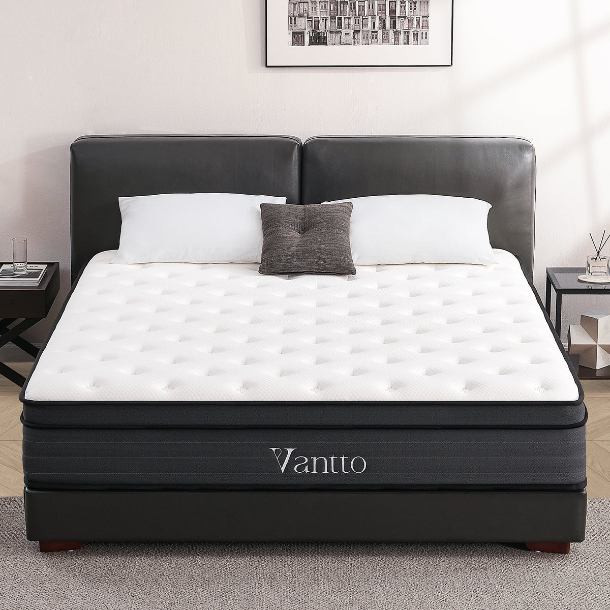Full Size 12 Inch Hybrid Memory Foam Mattress M264