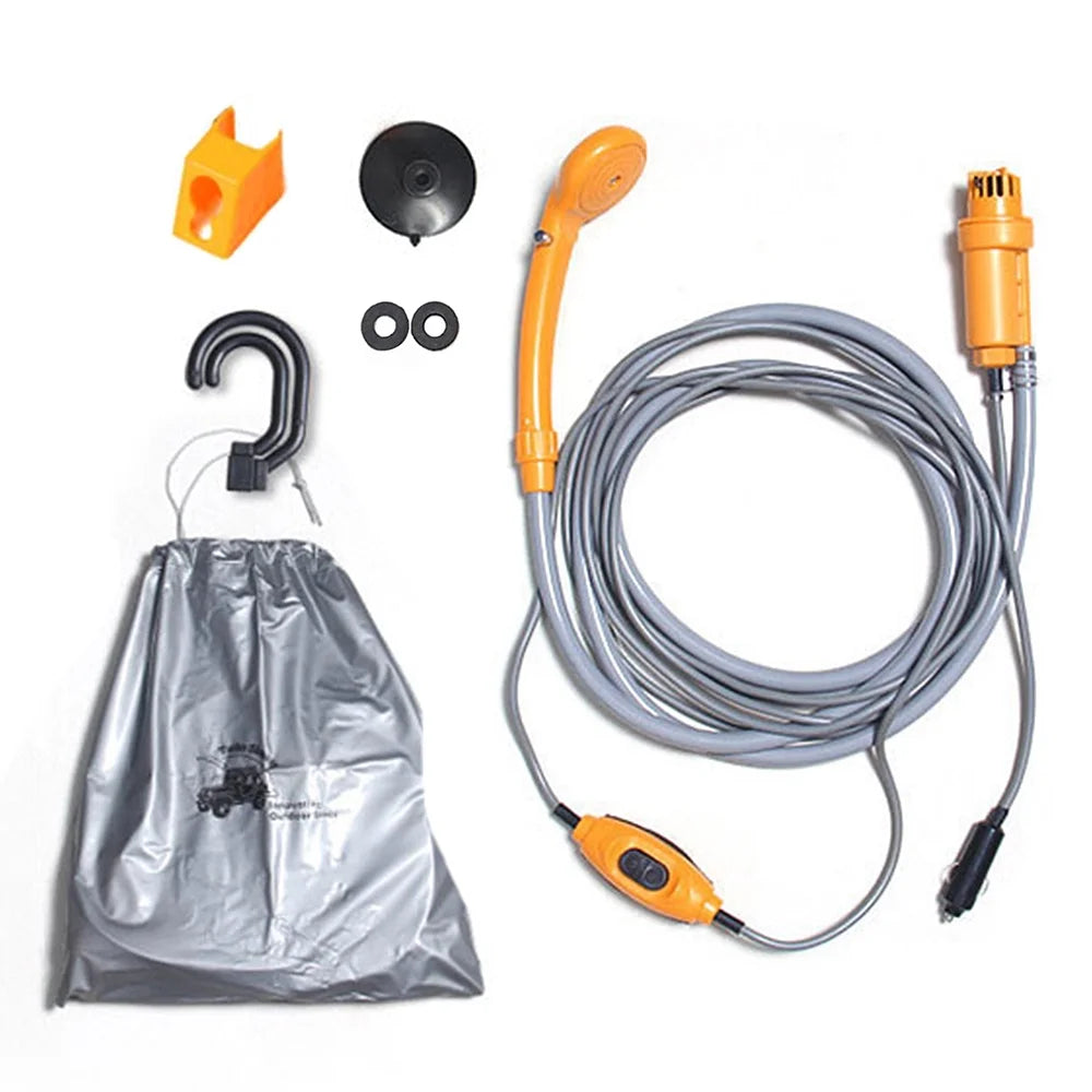 Folding Bucket Electric Outdoor Shower Kit V6146