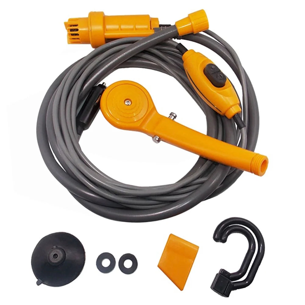 Folding Bucket Electric Outdoor Shower Kit V6146