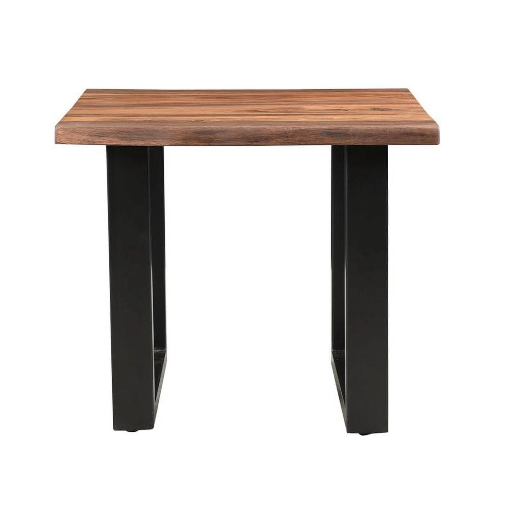 Wood and Metal End Table T744