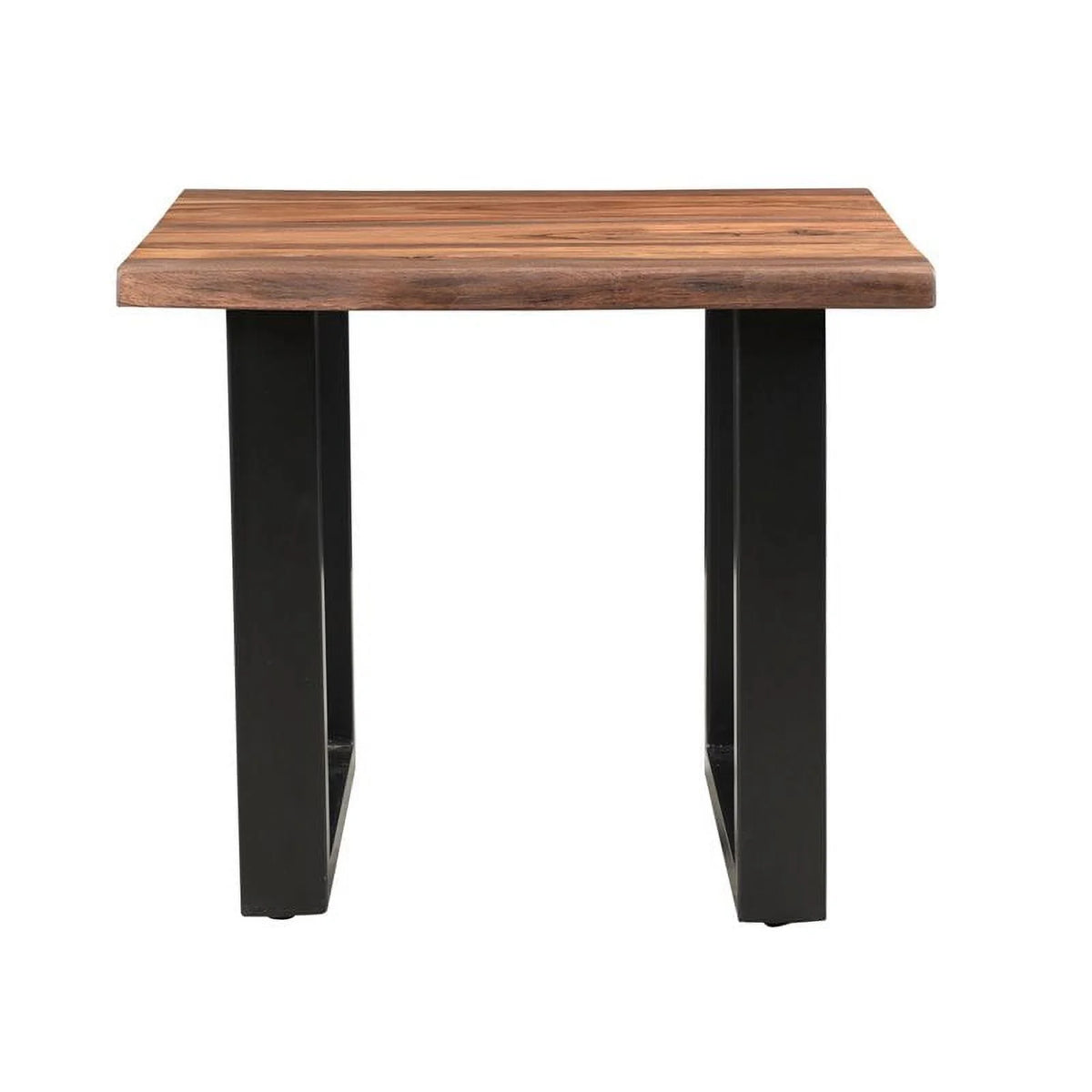 Wood and Metal End Table T744