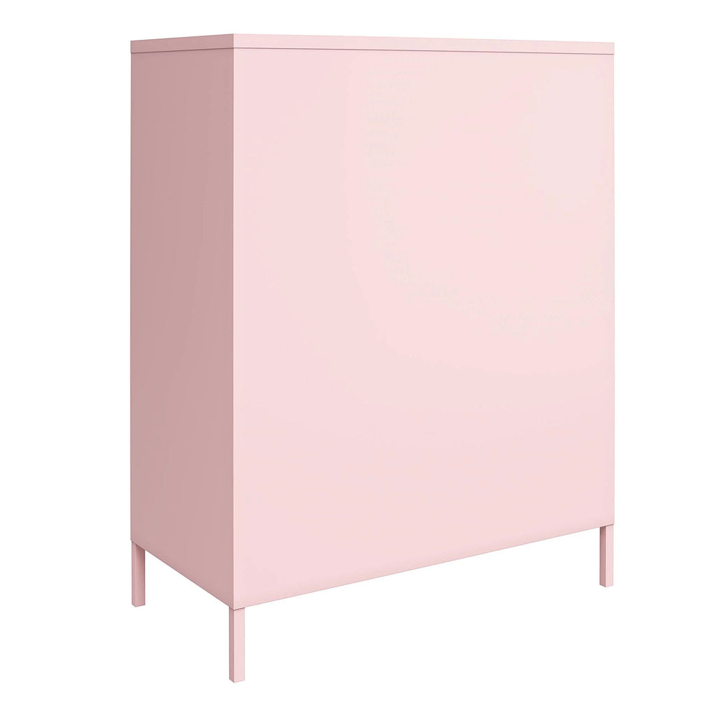 2 Door Metal Locker Style Storage Accent Cabinet J83849