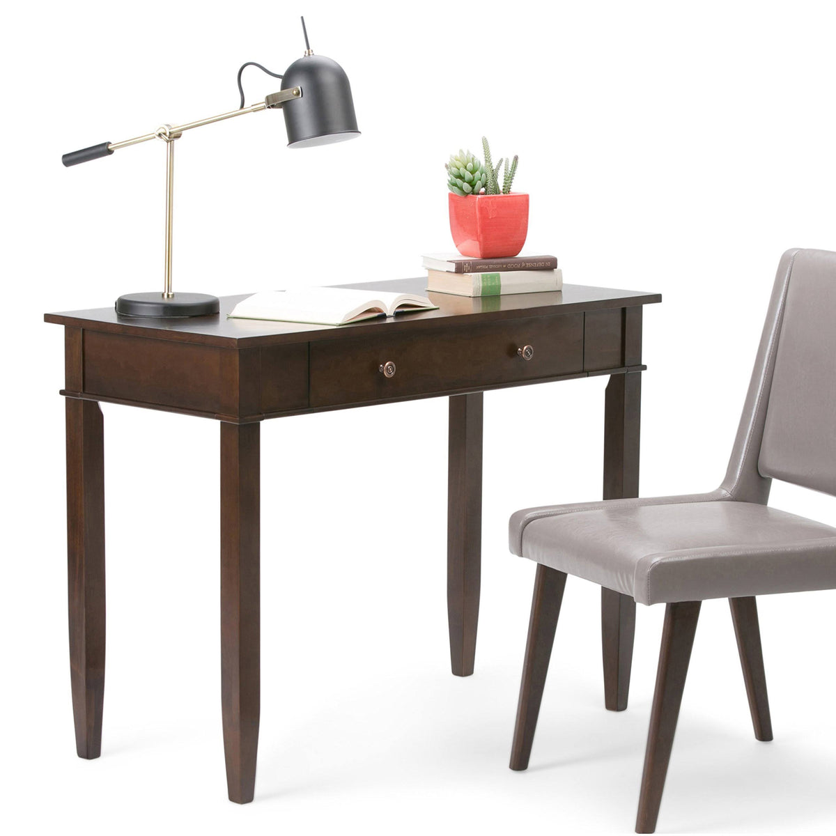 Tobacco Brown Home Office Desk I473