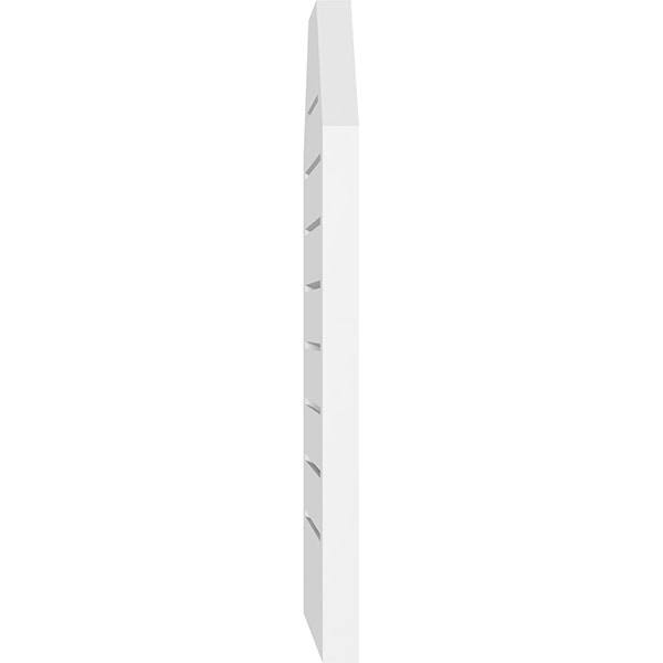 38x22W x 28x22H Octagonal Top Surface Mount PVC Gable Vent L8870