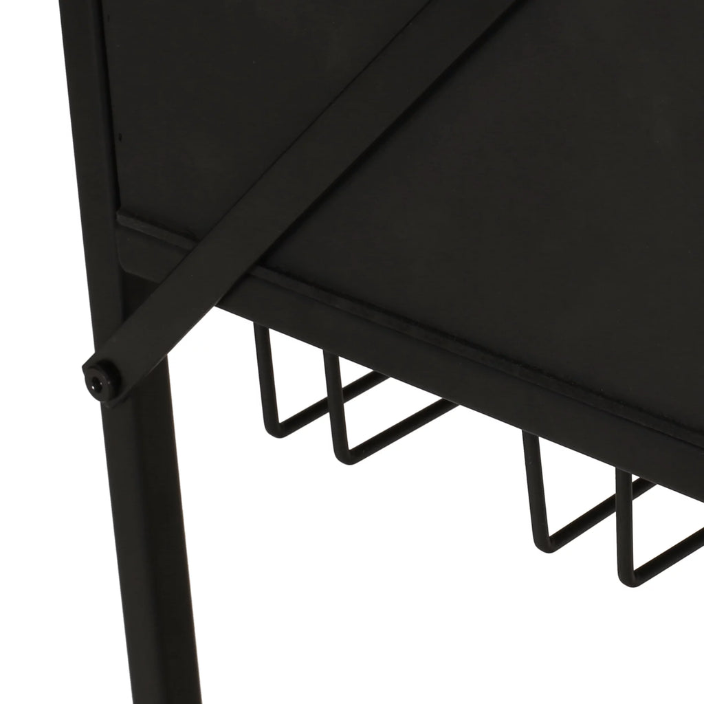 Wood and Metal Console Table with Storage P8376