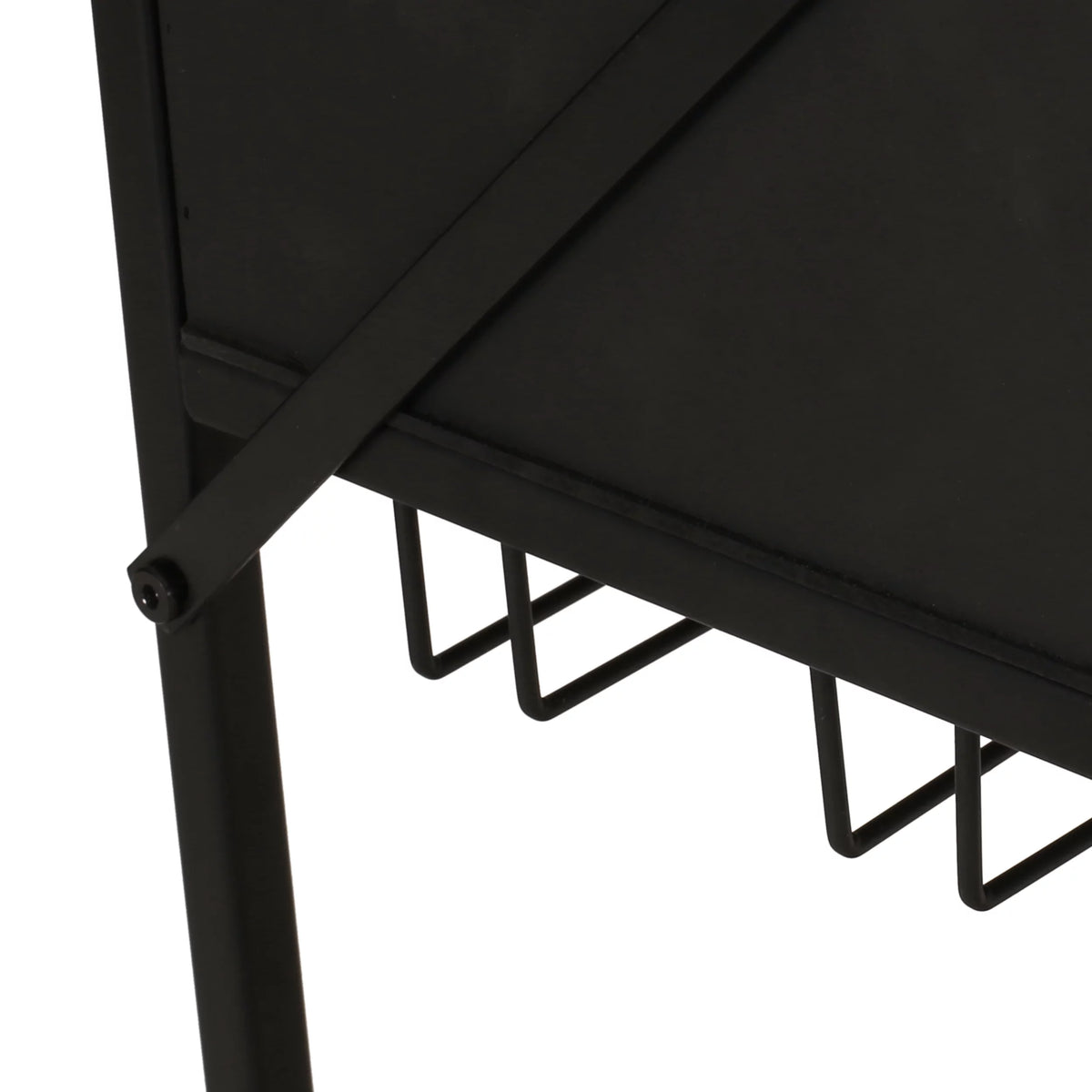 Wood and Metal Console Table with Storage P8376