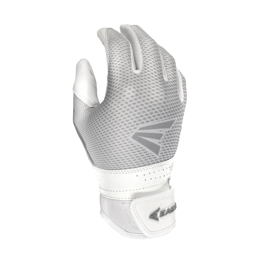 White Large Fastpitch Softball Batting Gloves B5154