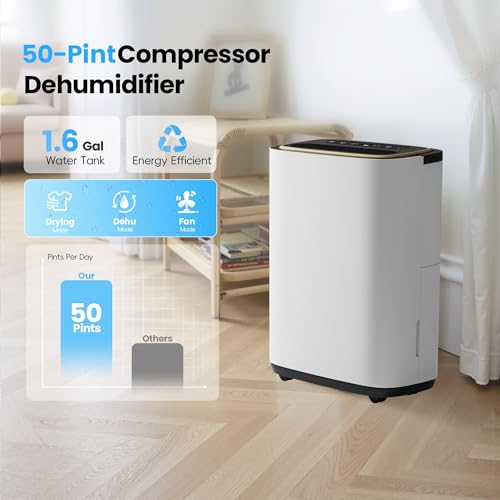 5000 Sq.Ft 50PT Dehumidifier with Hose H852033