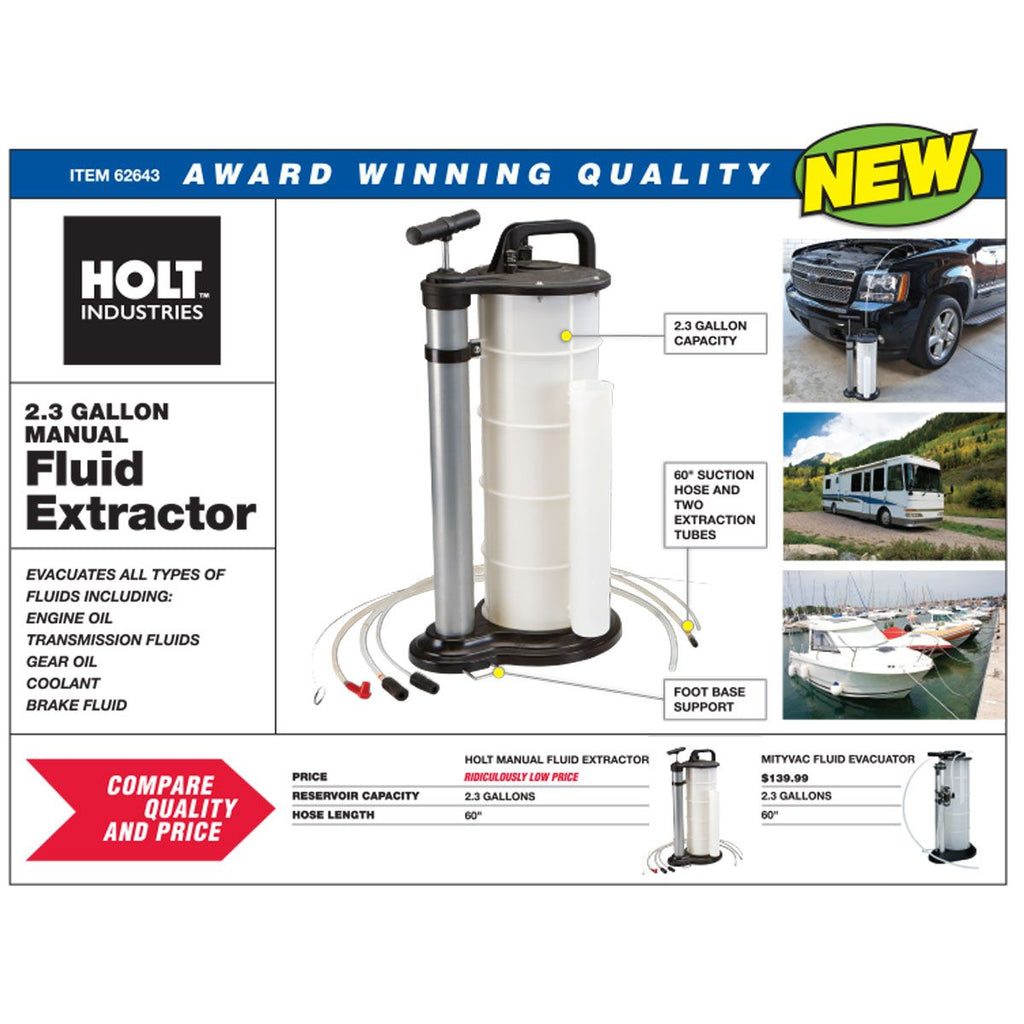 2.3 Gallon Manual Fluid Extractor U6009
