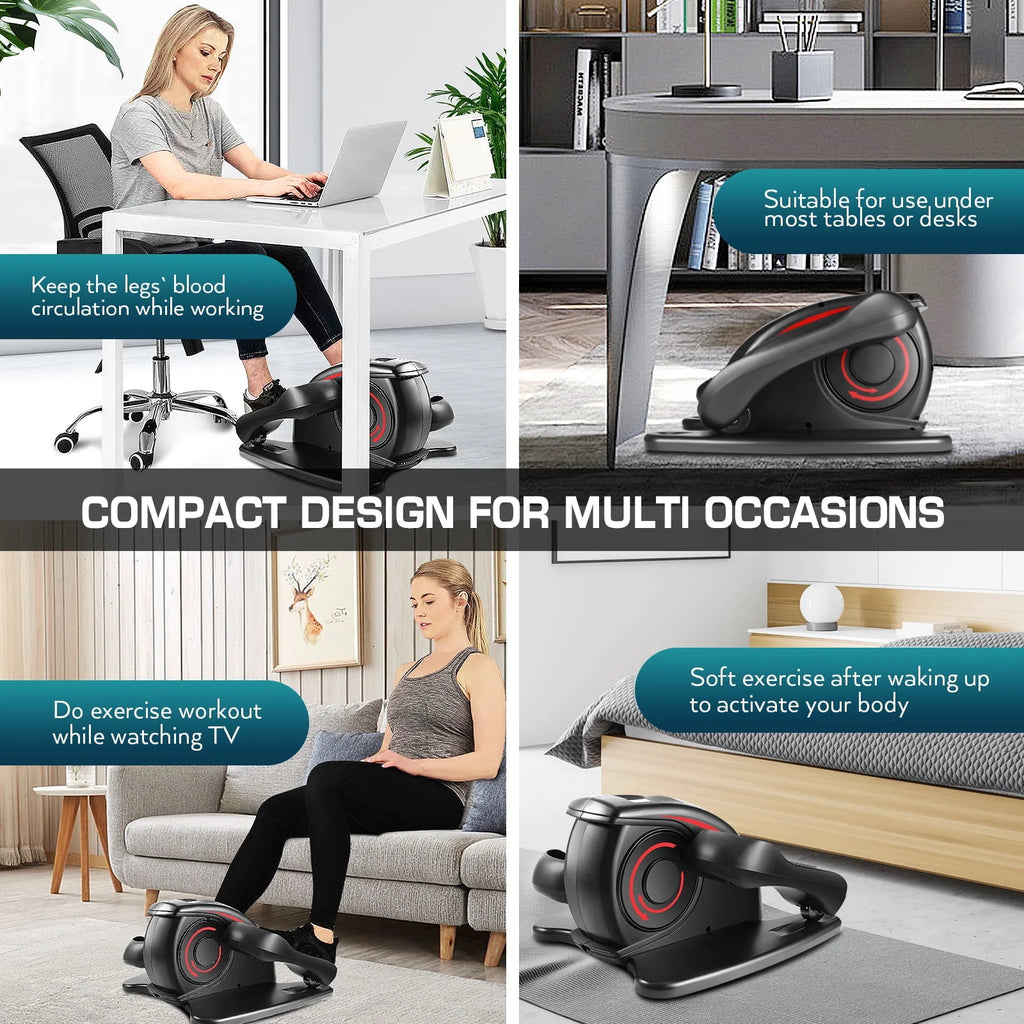 Under Desk Elliptical Machine with LCD Monitor A246