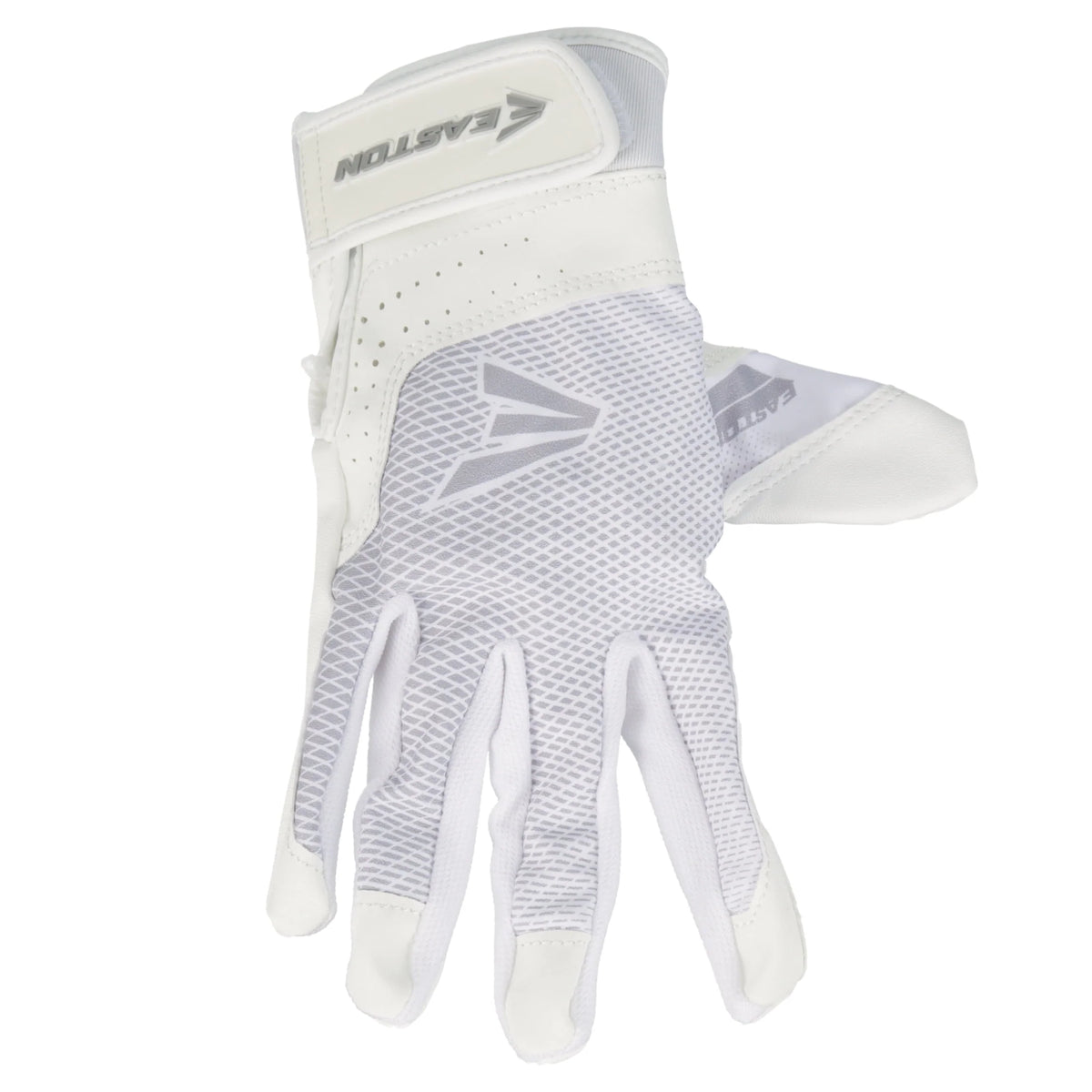 White Large Fastpitch Softball Batting Gloves B5154