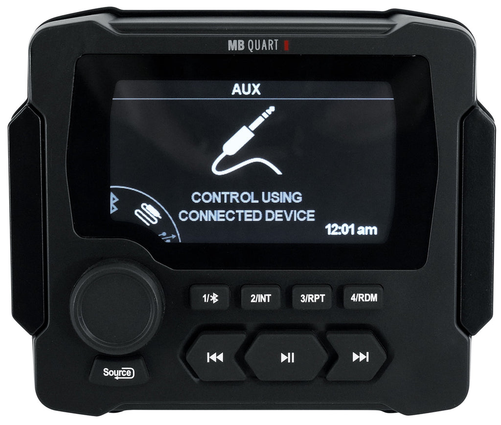 Marine Receiver with Bluetooth and 4 8" White LED Speakers B28816