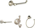 Chrome 4 Piece Bath Hardware Accessory Set X4291