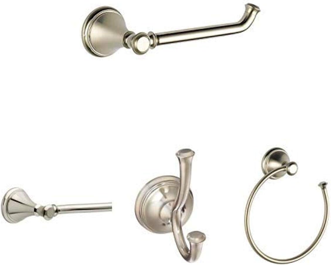 Chrome 4 Piece Bath Hardware Accessory Set X4291