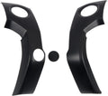 Matte Black Center Console Air Vent Cover Frame ABS 3pcs N632406