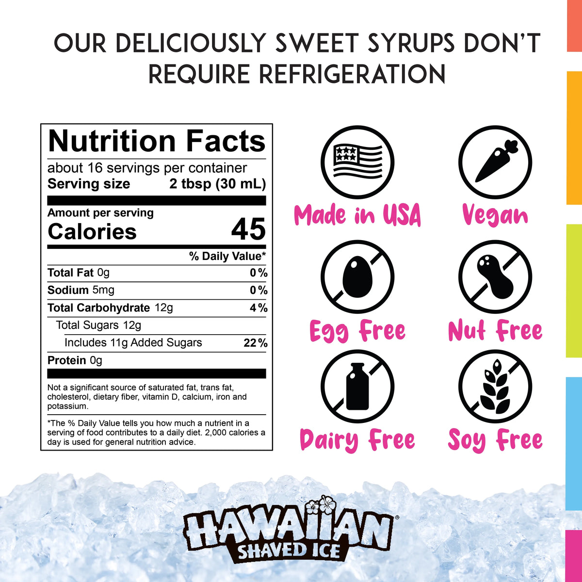 6 Flavor Shaved Ice Syrup Fun Pack with Accessories D45984