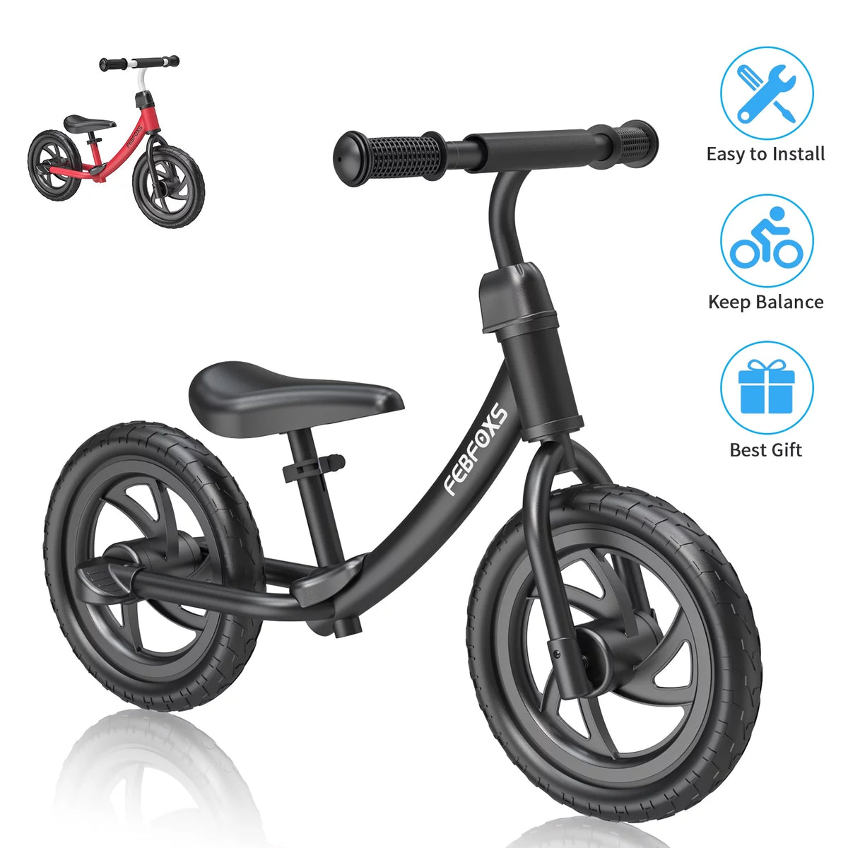 Toddler Balance Bike with Adjustable Seat X58997