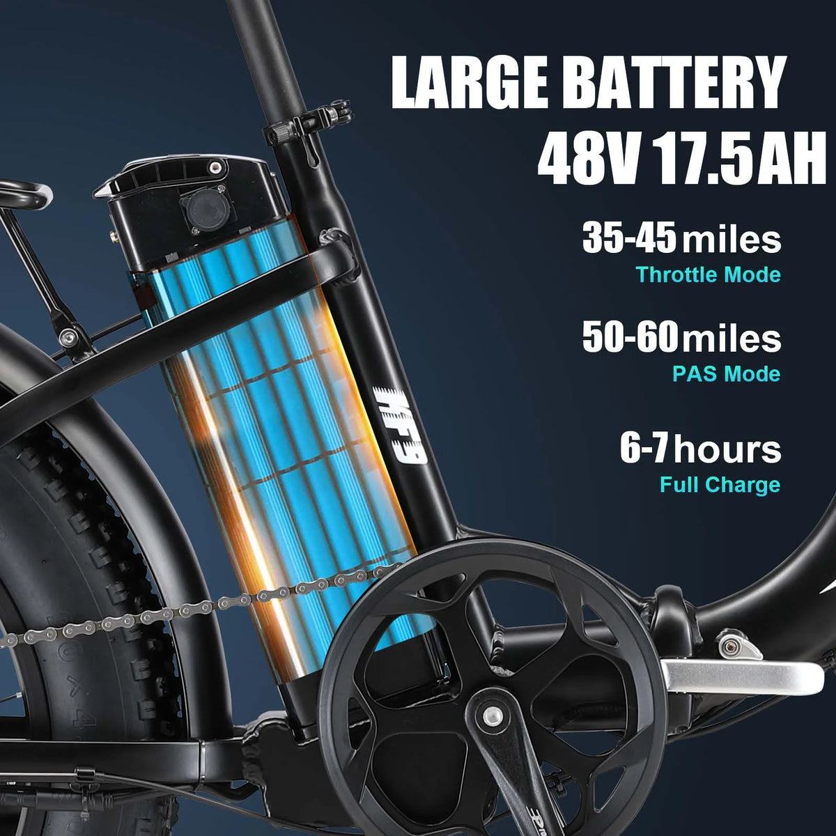 20 Fat Tire 1000W Electric Bike with 48V 17.5AH Removable Battery M6280