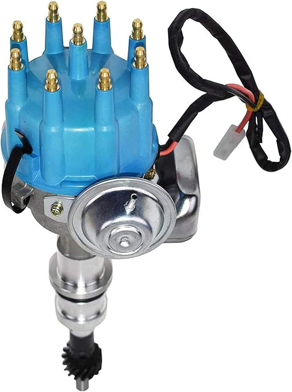 Blue Cap Complete Distributor Compatible with Ford Windsor V8 Small Block SBF 289 302 L869