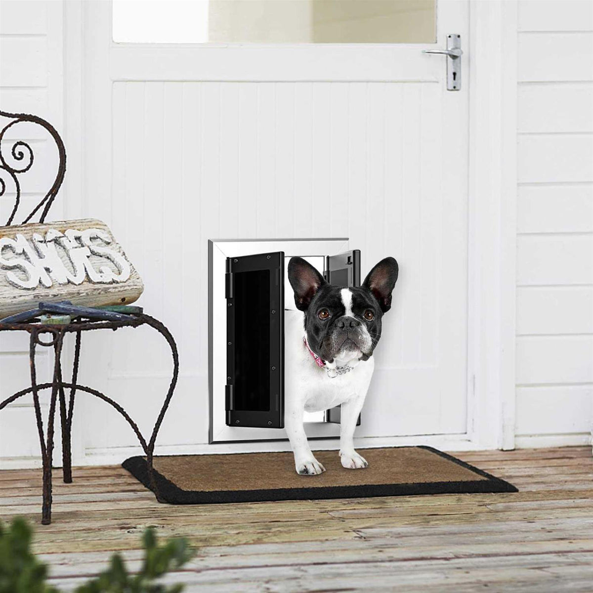 Aluminum Pet Door with Double Panels E534747