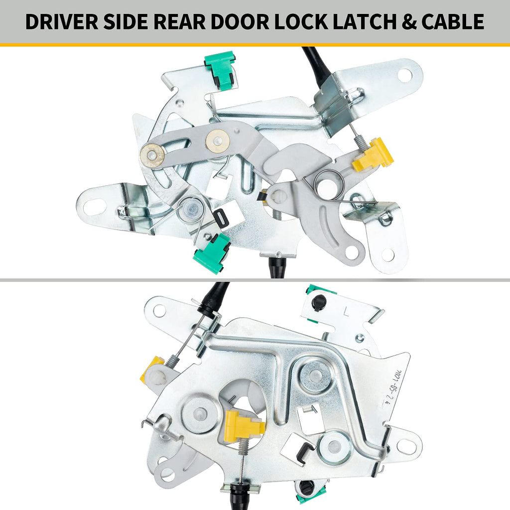 Left Driver Side Upper and Lower Locking Latches Assembly Pack of 2 J115538