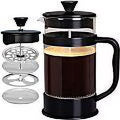 French Coffee Press, 34 Oz. Espresso Tea Maker with Triple Filters Q559