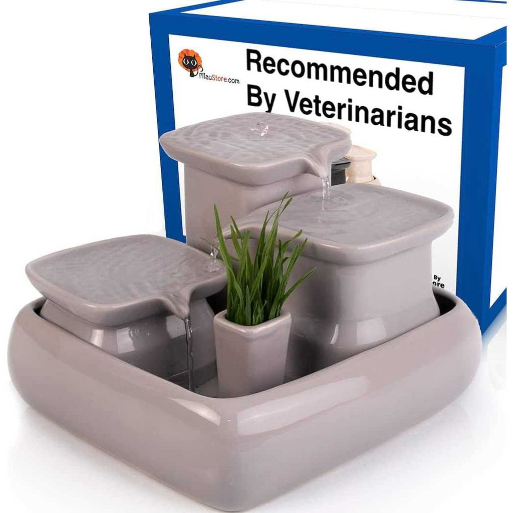 Ceramic Cat Water Fountain I600